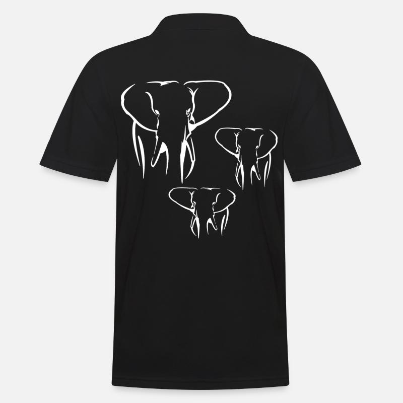 ELEPHANT ELEPHANT Design - Polo Homme - noir