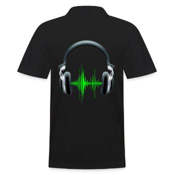 Les écouteurs DJ equalizer - Polo Homme - noir - Dos - Kai (181cm)