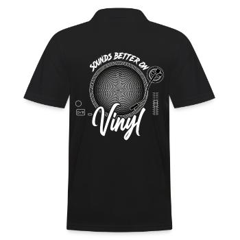 Sonne mieux sur vinyl DJ gift record - Polo Homme - noir - Dos - Kai (181cm)