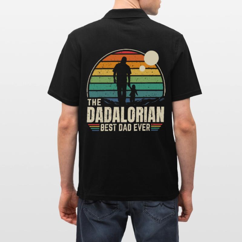 Sunset - The Dadalorian Command - Bester Vater Männer Poloshirt
