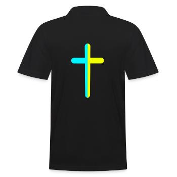 Croix Crucifix Croix Croix Ukraine - Polo Homme - noir - Dos - Kai (181cm)