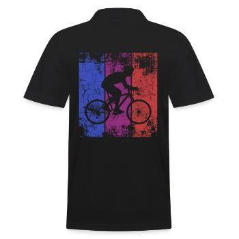Biker bicyclette bicyclette bicyclette - Polo Homme - noir - Dos - Kai (181cm)