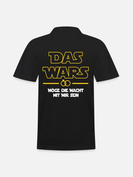 Das wars möge die Macht mit mir sein - JGA - Männer Poloshirt - Schwarz