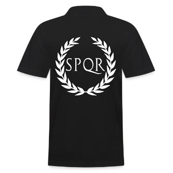 Roemer Rome Roemisch SPQR WEISS - Polo Homme - noir - Dos - Kai (181cm)