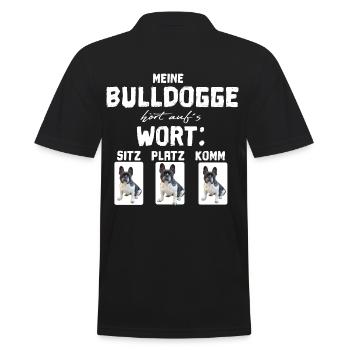 Bouledogue française french bulldog FRENCHIE - Polo Homme - noir - Dos - Kai (181cm)