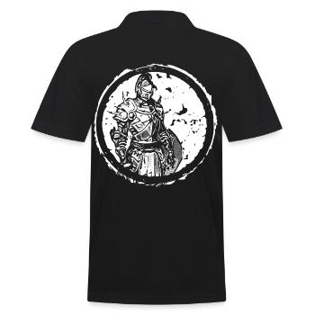 Ritter Knight Krieger Warrior 2reborn Circle - Männer Poloshirt - Schwarz - Hinten - Kai (181cm)