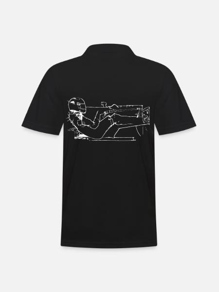 Rennfahrer - Männer Poloshirt - Schwarz