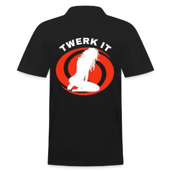 Twerk it - Polo Homme - noir - Dos - Kai (181cm)