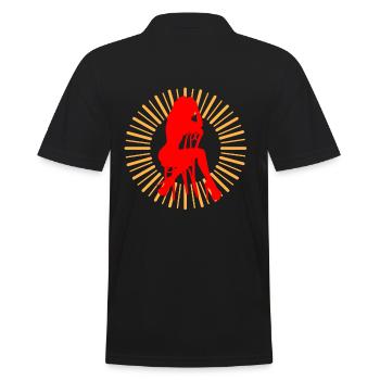 effeuilleuse - Polo Homme - noir - Dos - Kai (181cm)
