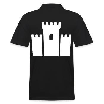 Castle - Men's Polo Shirt - black - Back - Kai (181cm)