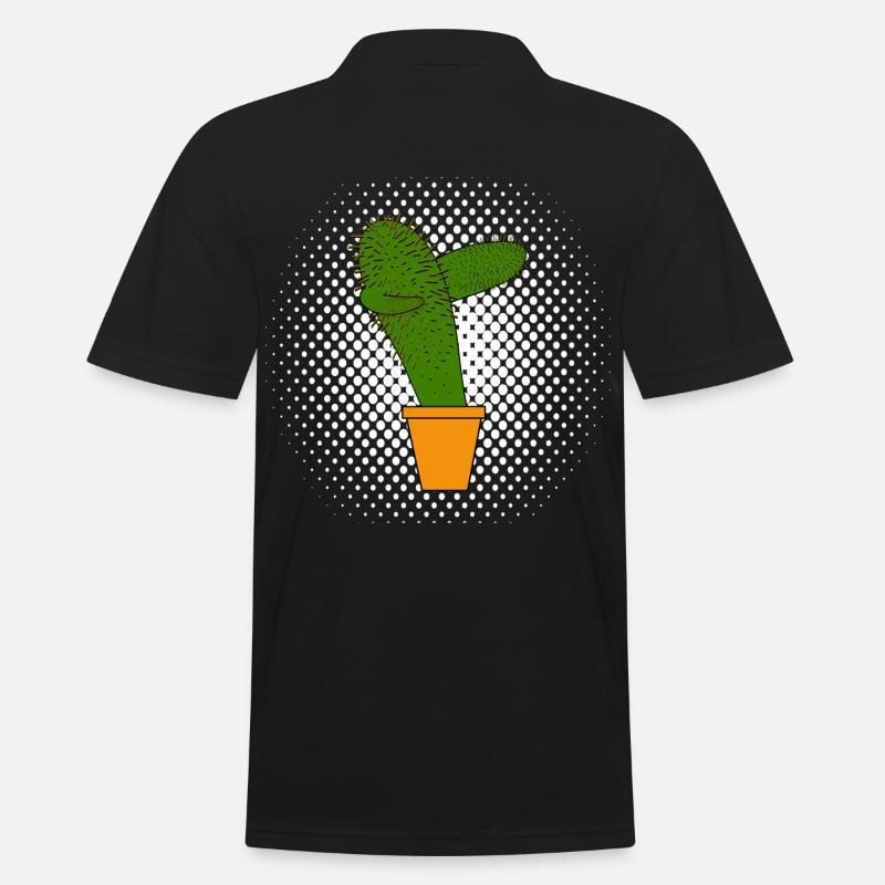 Tamponner les cactus - Polo Homme - noir
