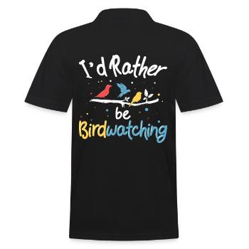 Oiseau Observateur ornithologue oiseaux - Polo Homme - noir - Dos - Kai (181cm)