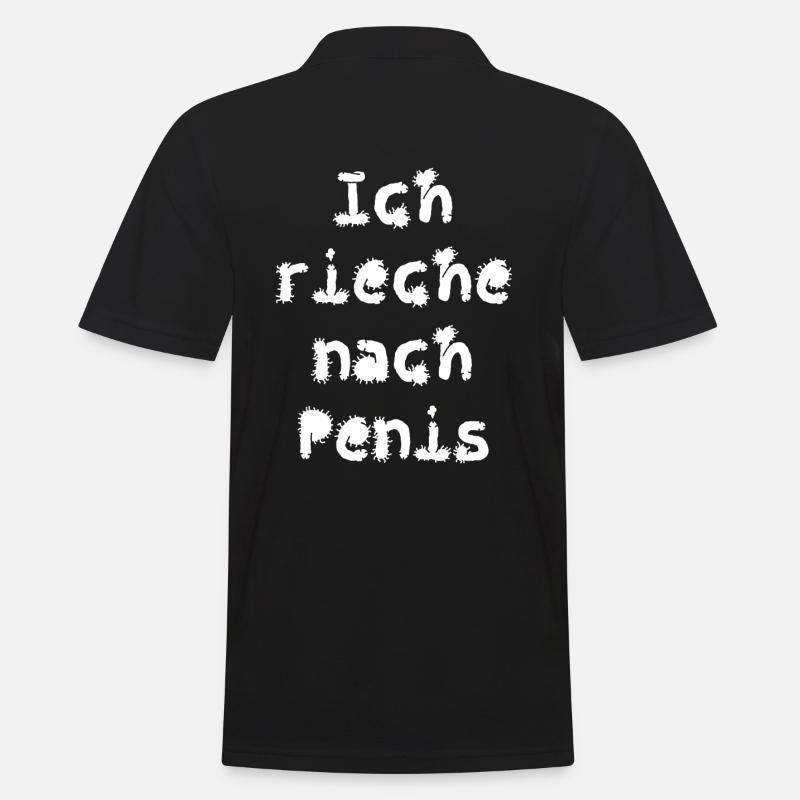 ich rieche nach Penis - Männer Poloshirt - Schwarz