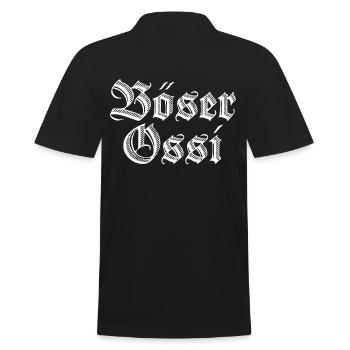 Böser Ossi - Männer Poloshirt - Schwarz - Hinten - Kai (181cm)