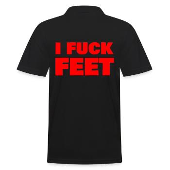 i fuck feet - Polo Homme - noir - Dos - Kai (181cm)