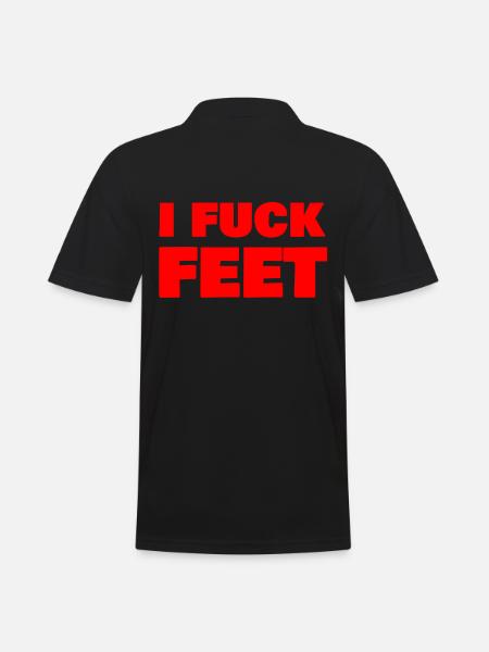 i fuck feet - Men's Polo Shirt - black