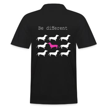 Motif de chien - Polo Homme - noir - Dos - Kai (181cm)