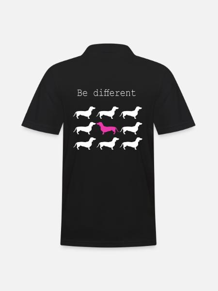 Hunde Motiv - Männer Poloshirt - Schwarz