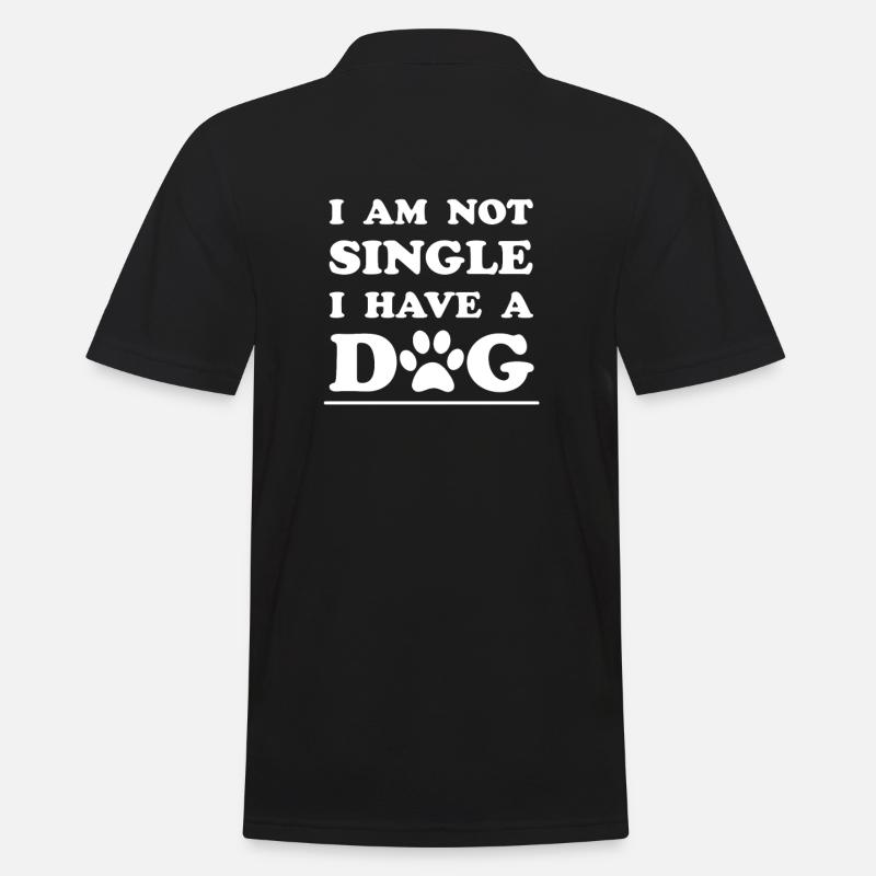 Hunde Spruch - Männer Poloshirt - Schwarz
