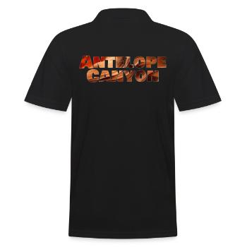Antelope Canyon - Men's Polo Shirt - black - Back - Kai (181cm)