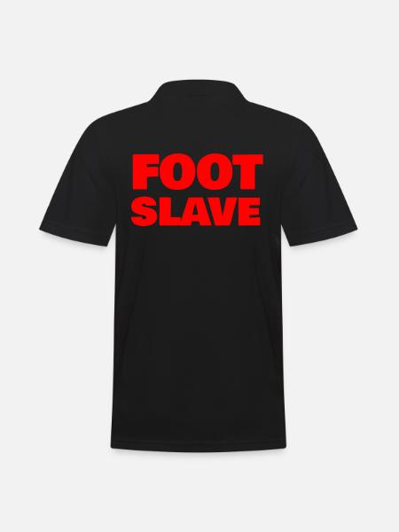 FOOT SLAVE - Men's Polo Shirt - black