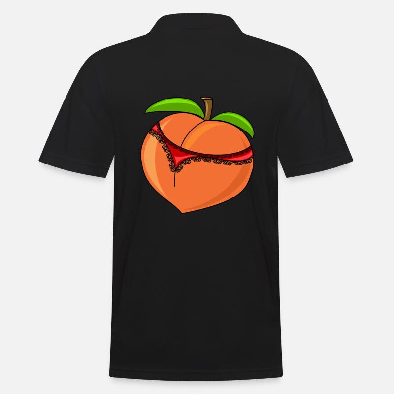 Pêche drôle avec string - Polo Homme - noir