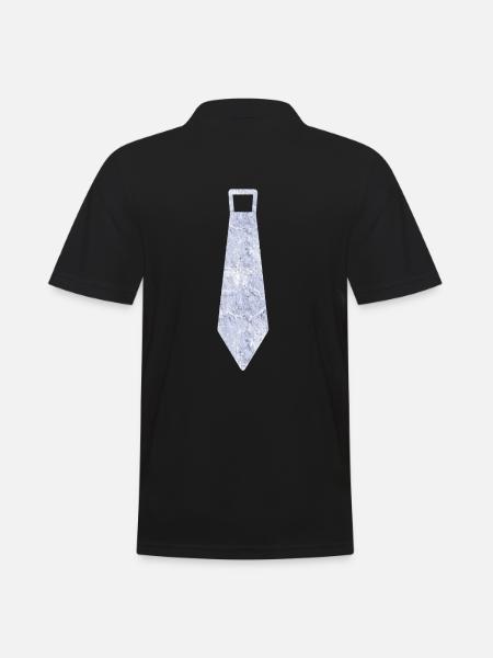 Tie - Men's Polo Shirt - black