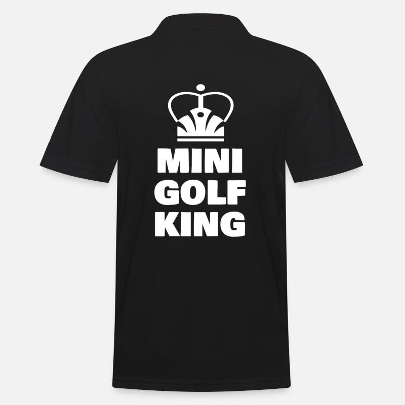 MINIGOLF KING - Männer Poloshirt - Schwarz