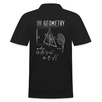 Tödliche Mathematik weiß - Männer Poloshirt - Schwarz - Hinten - Kai (181cm)