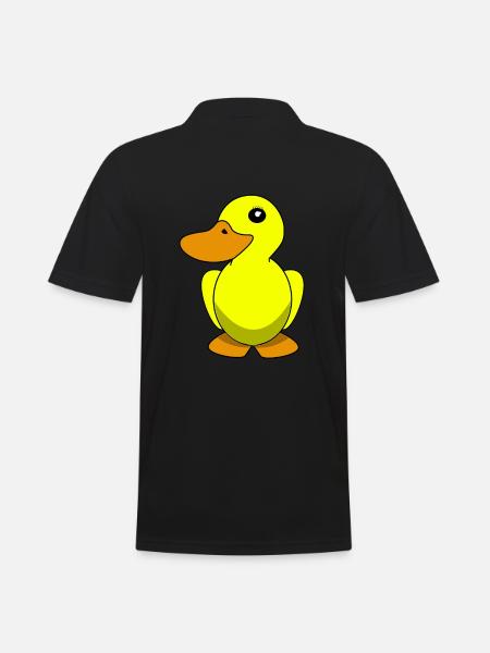 Canard en caoutchouc canard jaune enfants - Polo Homme - noir