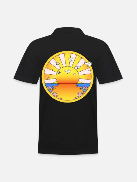 LSD California Orange Sunshine - Polo hombre - negro