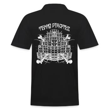 Free Tekno Pirates Sound System Logo - Polo Homme - noir - Dos - Kai (181cm)