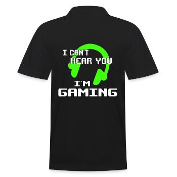 Gamer Gaming - Men's Polo Shirt - black - Back - Kai (181cm)