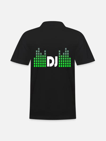 DJ Music Beat Disco - Men's Polo Shirt - black