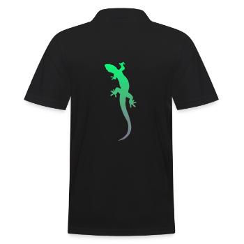 Gecko Salamandre Lézard - Polo Homme - noir - Dos - Kai (181cm)