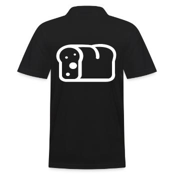 bread - Men's Polo Shirt - black - Back - Kai (181cm)