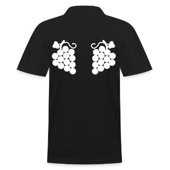 Grapes - Men's Polo Shirt - black - Back - Kai (181cm)