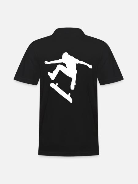 Skater Skateboard Skating - Men's Polo Shirt - black