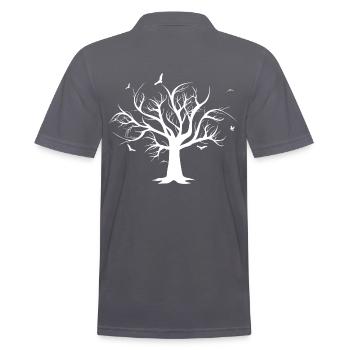 Arbre - Polo Homme - charbon - Dos - Nico (186cm)