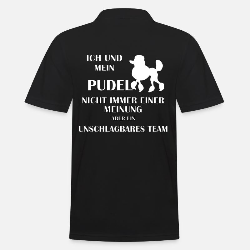 Pudel - Männer Poloshirt - Schwarz