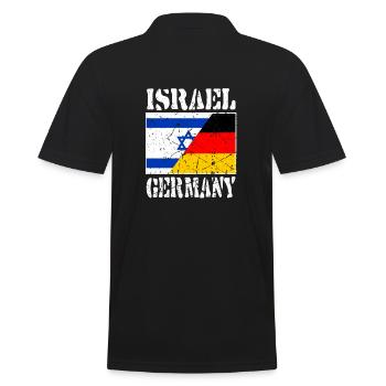 Israël Allemagne, Allemagne, Amitié, Drapeau - Polo Homme - noir - Dos - Kai (181cm)