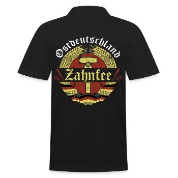 Zahnfee - Ostdeutschland - Männer Poloshirt - Schwarz - Hinten - Kai (181cm)