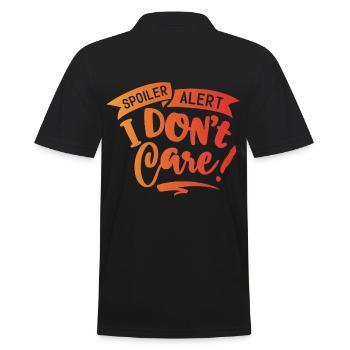 Antisocial - Spoiler Warning - c - Men's Polo Shirt - black - Back - Kai (181cm)