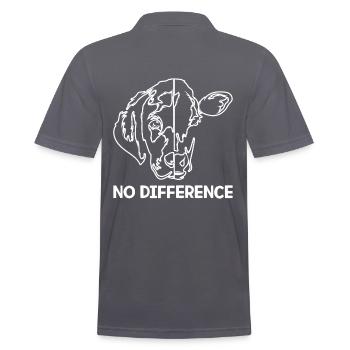 Go Vegan - Fier Végétalien - 10 - neg - Polo Homme - charbon - Dos - Nico (186cm)