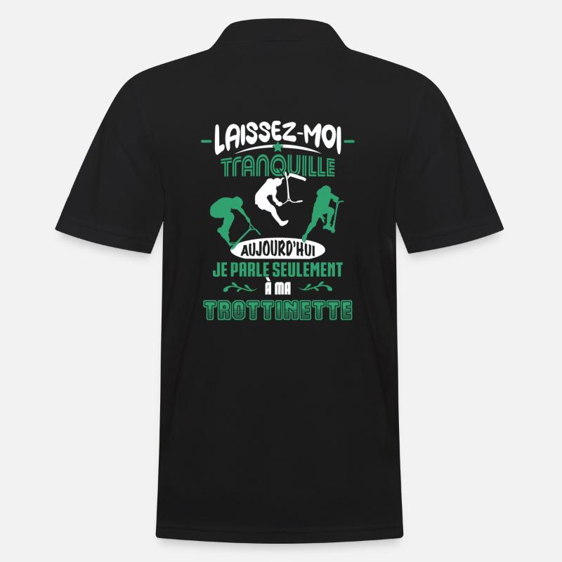 Trotirider - Laissez-moi tranquille ! - Polo Homme - noir