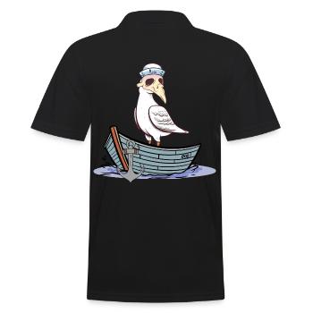 Halloween Mouette Peste Bateau Marin Maritime Moin - Polo Homme - noir - Dos - Kai (181cm)