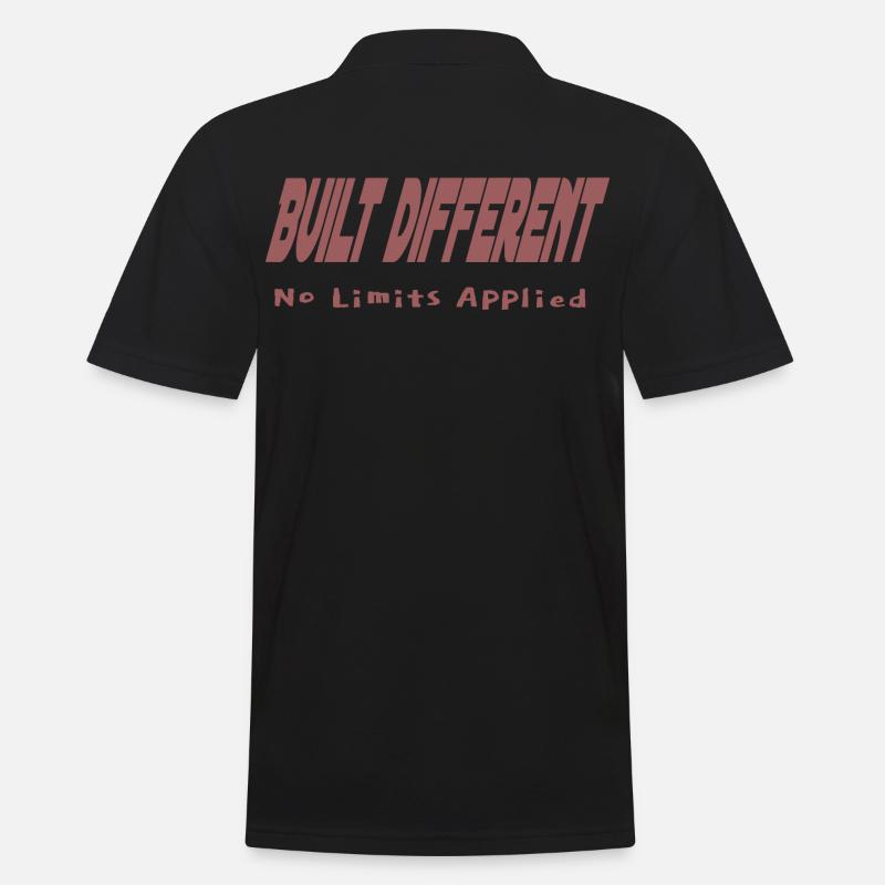 Built Different – No Limits Applied - Men's Polo Shirt - black