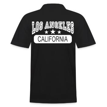 los angeles california - Polo Homme - noir - Dos - Kai (181cm)