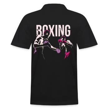 Boxing, boxing, boxing, boxer, fight jersey shirt - Men's Polo Shirt - black - Back - Kai (181cm)