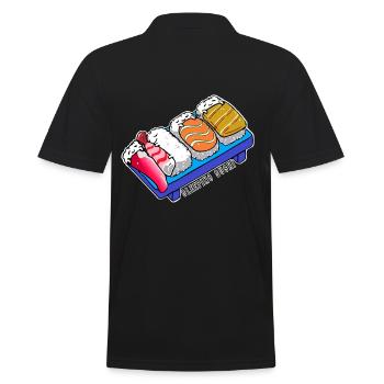 Sleeping Sushi, Sleep, Japan, Japanese, Food Shirt - Polo Homme - noir - Dos - Kai (181cm)
